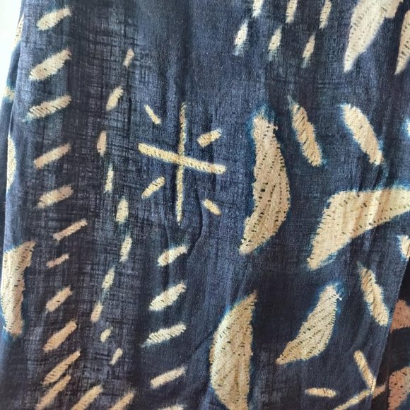 Soft Surroundings Womens Blue Velora Wrap Wide Leg Drapey Isle Style Pants 8 - Picture 7 of 11